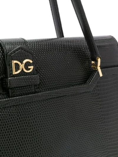 Shop Dolce & Gabbana Logo-plaque Tote Bag In Black