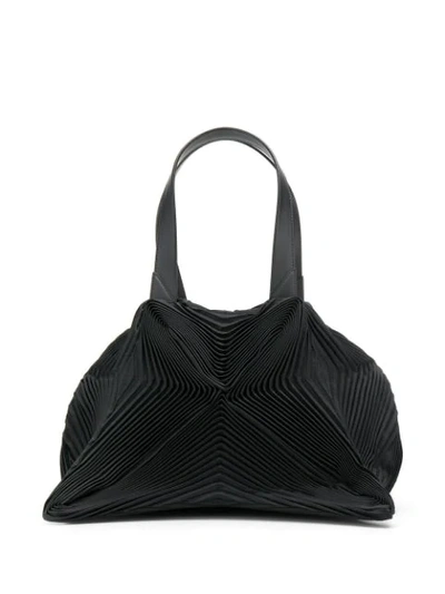 Shop Issey Miyake Meteorite Top-handle Bag - Black