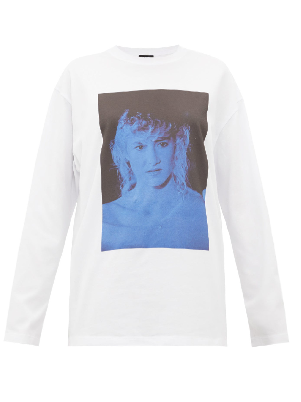 Raf Simons Blue Velvet Print Cotton 