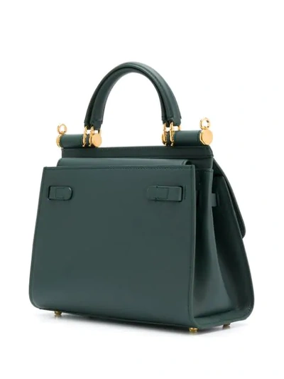 Shop Dolce & Gabbana Small Sicily Tote In Green