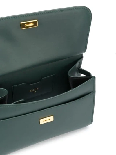 Shop Dolce & Gabbana Small Sicily Tote In Green