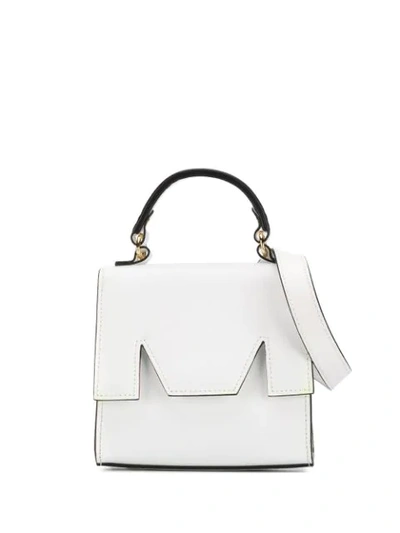 Shop Msgm Small Size M Bag In White