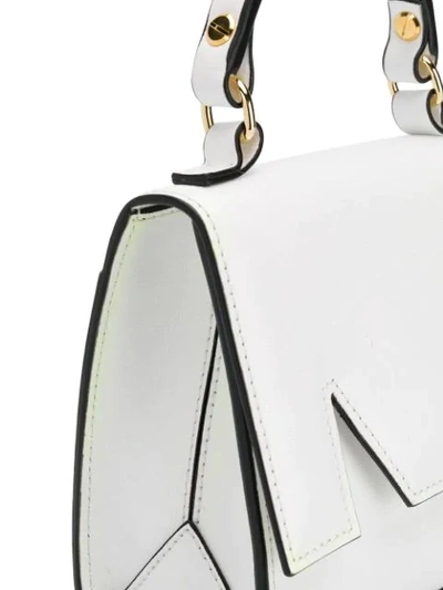 Shop Msgm Small Size M Bag In White