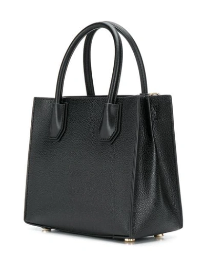 Shop Michael Michael Kors Mercer Pocket Tote Bag In Black