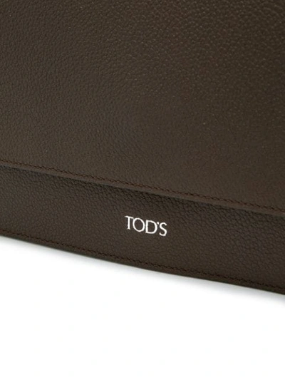 Shop Tod's Flap Crossbody Bag In 8095 Web