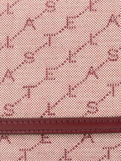 Shop Stella Mccartney Small Monogram Shoulder Bag In Red
