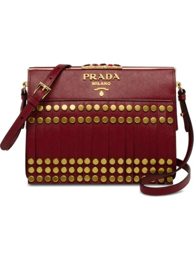 Shop Prada Idol Shoulder Bag In Red