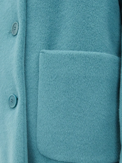 Weekend Max Mara Oliveto Coat In Mid Blue | ModeSens