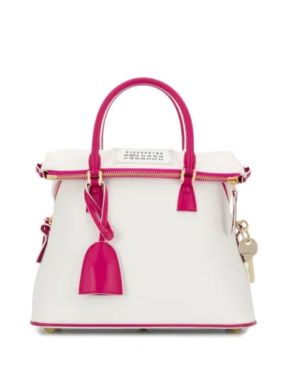 Maison Margiela Mini 5ac Tote Bag In White