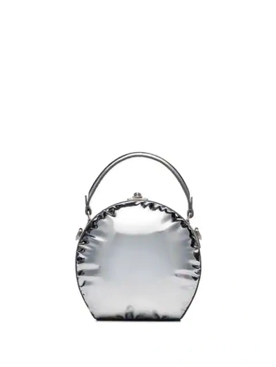 Shop Area X Bertoni 1949 Regina Mini Bag In Silver