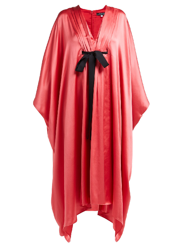 satin kaftan dress