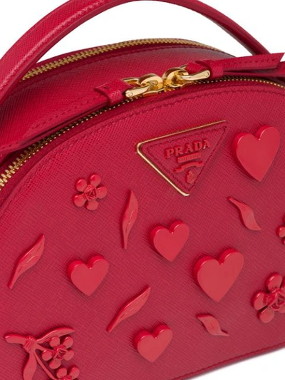 Shop Prada Odette Shoulder Bag In F068z Fiery Red