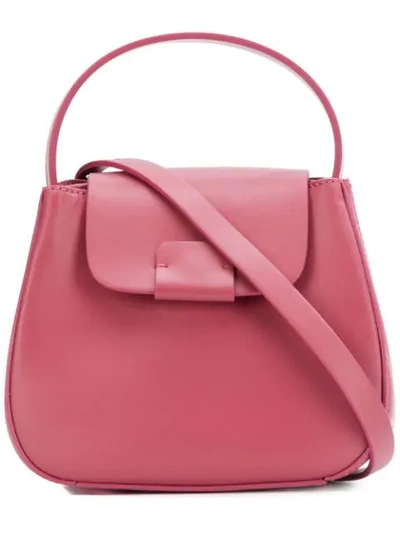 Shop Nico Giani Calf Leather Shoulder Bag In Pink