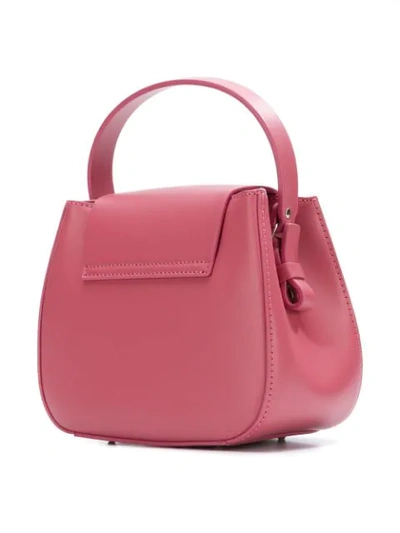 Shop Nico Giani Calf Leather Shoulder Bag In Pink