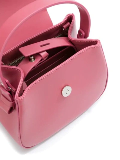 Shop Nico Giani Calf Leather Shoulder Bag In Pink