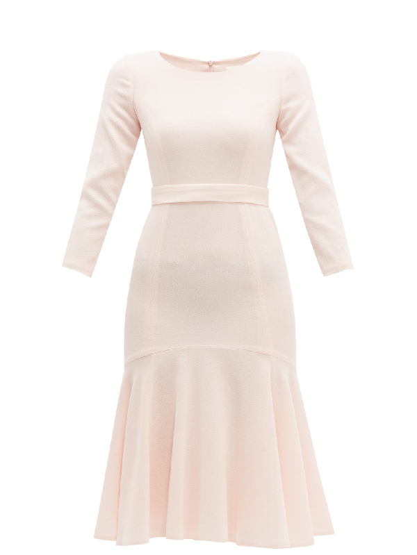 light pink midi dresses