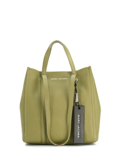 Shop Marc Jacobs Pebbled Leather Tote Bag In Green
