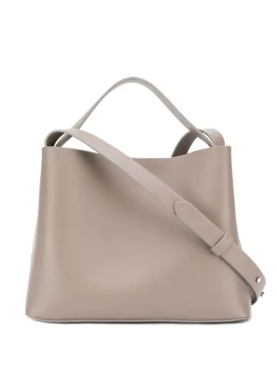 Shop Aesther Ekme Mini Sac Handbag In Grey