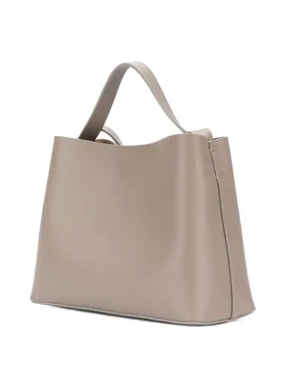 Shop Aesther Ekme Mini Sac Handbag In Grey