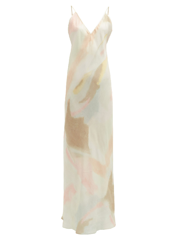 pastel slip dress