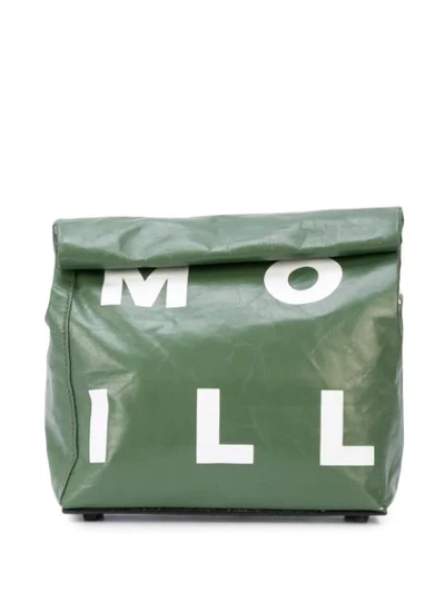 Shop Simon Miller Small Lunch Clutch In Green ,white