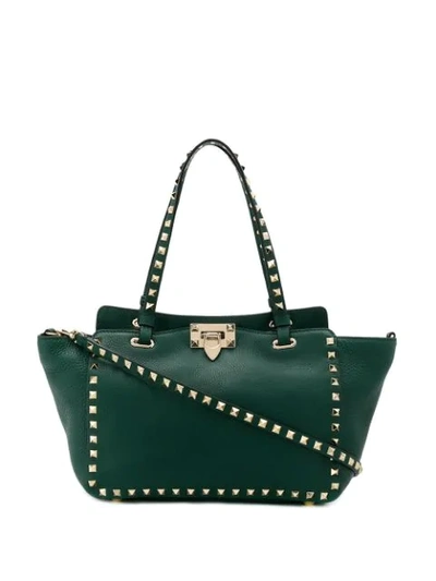 Shop Valentino Sw0b0037vsf Js8 English Green Leather/fur/exotic Skins->leather