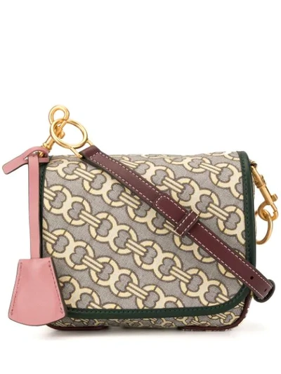 Shop Tory Burch Perry Jacquard Crossbody Bag In Red