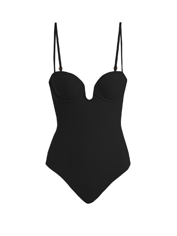 black push up bodysuit