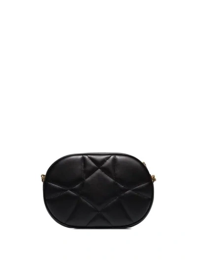 Shop Dolce & Gabbana Heart Plaque Cross Body Bag In Black