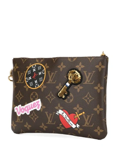 Pre-owned Louis Vuitton City Clutch In Brown