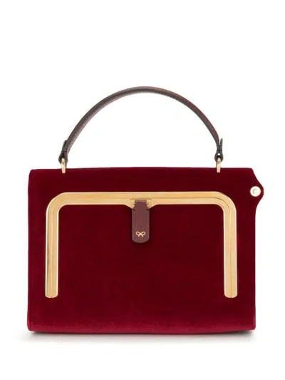 Shop Anya Hindmarch Mini 'postbox' Handtasche In Red