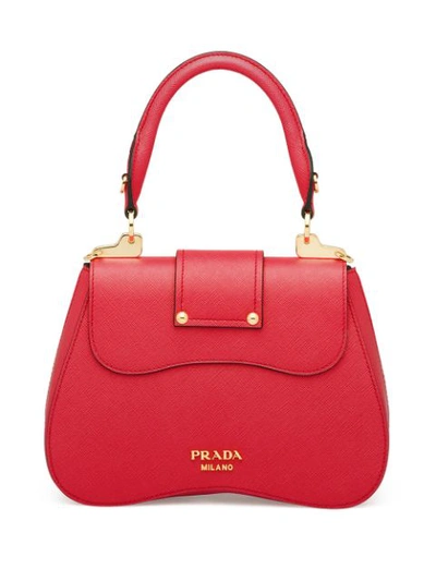Shop Prada Sidonie Tote Bag In Red
