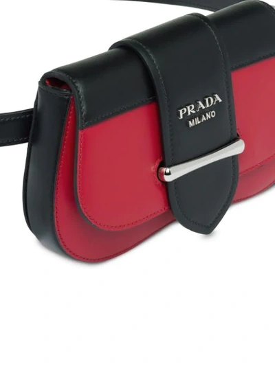 Shop Prada Sidonie Belt Bag In Red