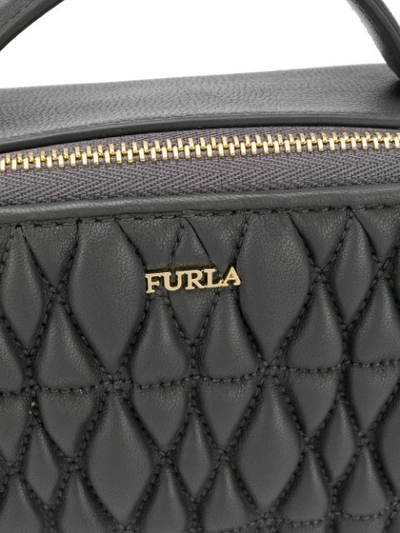 Shop Furla Cometa Cross Body Bag In Grey