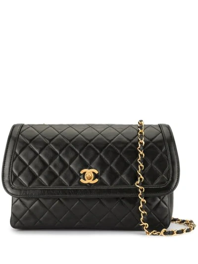 Pre-owned Chanel Cc Chain Shoulder Bag In Black