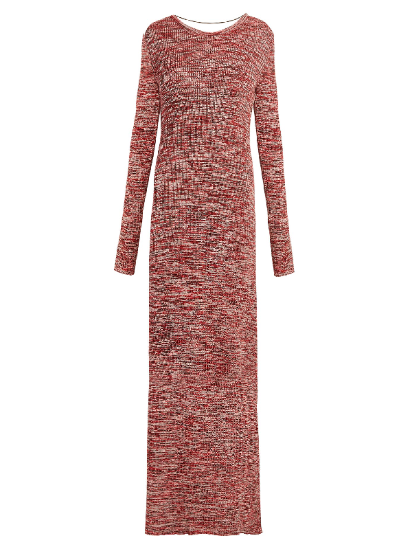 red cotton gown
