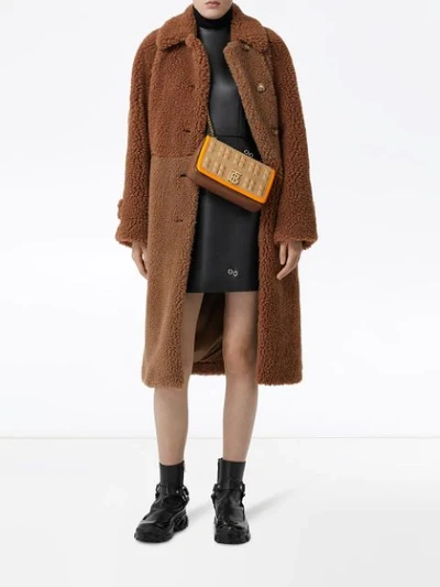 Shop Burberry Small Lola Crossbody Bag In Brown