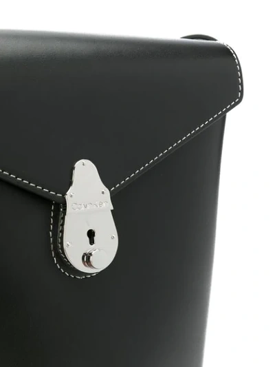 Shop Calvin Klein 205w39nyc Hanging Tag Detail Bucket Bag In Black