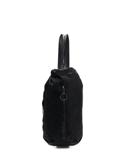 Shop Off-white Industrial Strap Shoulder Bag In Black