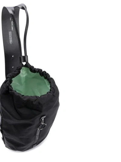 Shop Off-white Industrial Strap Shoulder Bag In Black