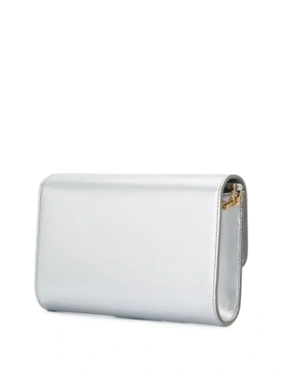 Shop Dolce & Gabbana Dg Microbag Crossbody Bag In Silver