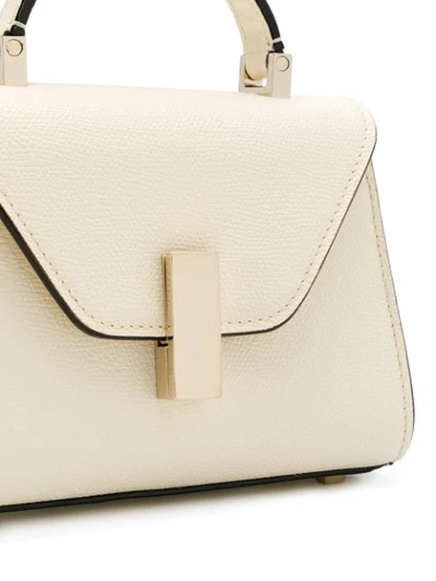 Shop Valextra Micro Iside Tote In White