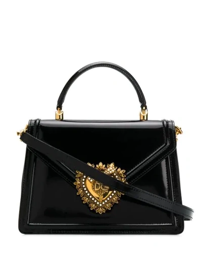 Shop Dolce & Gabbana Sacred Heart Handbag In Black