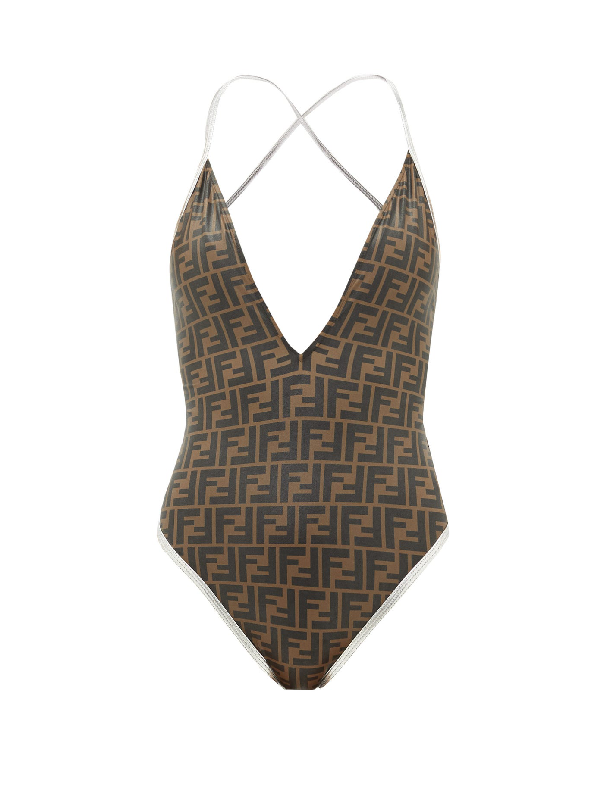 brown fendi swimsuit
