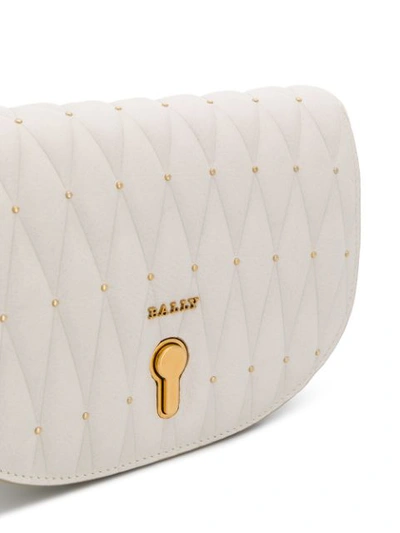 Shop Bally Clayn Quilted Minibag In White