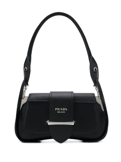 Shop Prada Sidonie Shoulder Bag - Black