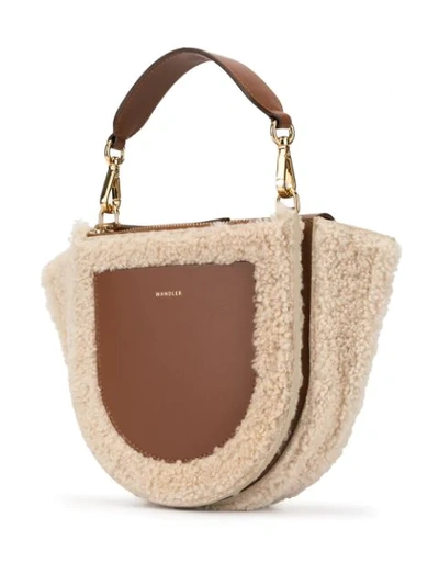 Shop Wandler Hortensia Shoulder Bag In Brown
