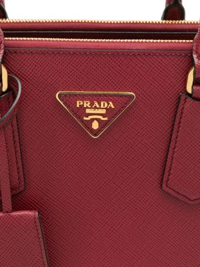 PRADA GALLERIA TOTE BAG - 红色