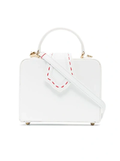 Shop Mehry Mu White Fey Small Leather Bag
