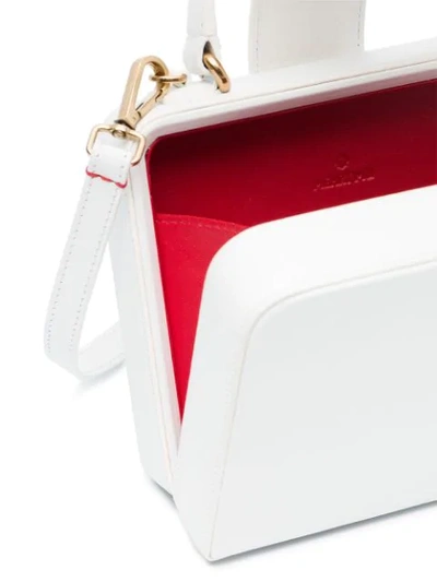 Shop Mehry Mu White Fey Small Leather Bag